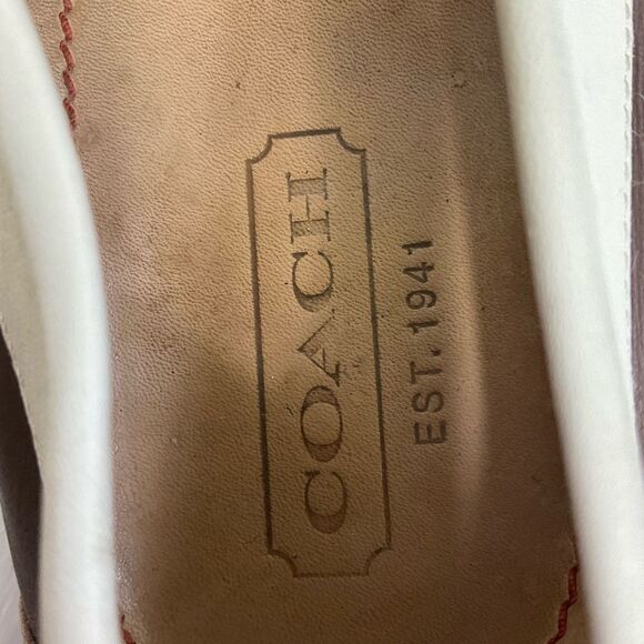 Coach Vintage Tri colors Brown and Leather Slip-On Italian Loafers Moccasins 10 main image 7